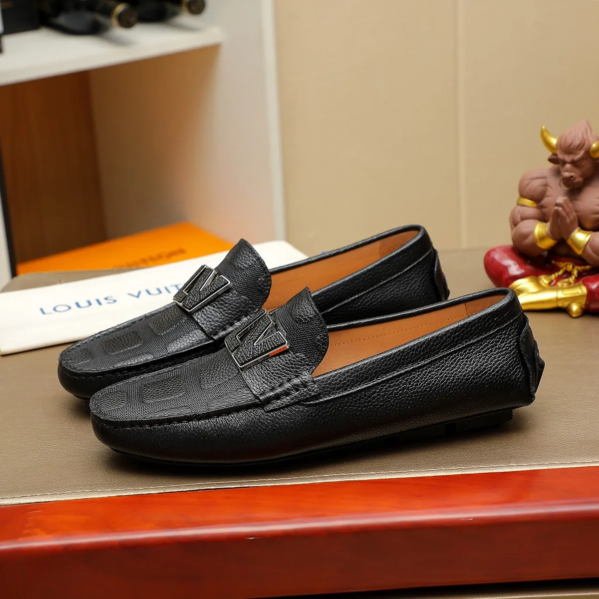 Men's shoes 💰360 💰 LV Louis Vuitton's top-quality Peaches men's shoes 💯Original copy of the official website, the upper is made of imported official website 1:1 material ❌Italian 🇮🇹 cowhide surface, imported pigskin lining. It’s definitely not made with ordinary craftsmanship, it’s the model used by celebrities! The factory’s craftsmanship is designed to create the most perfect shoes for trendy men! Colors available! 38-44 yards
